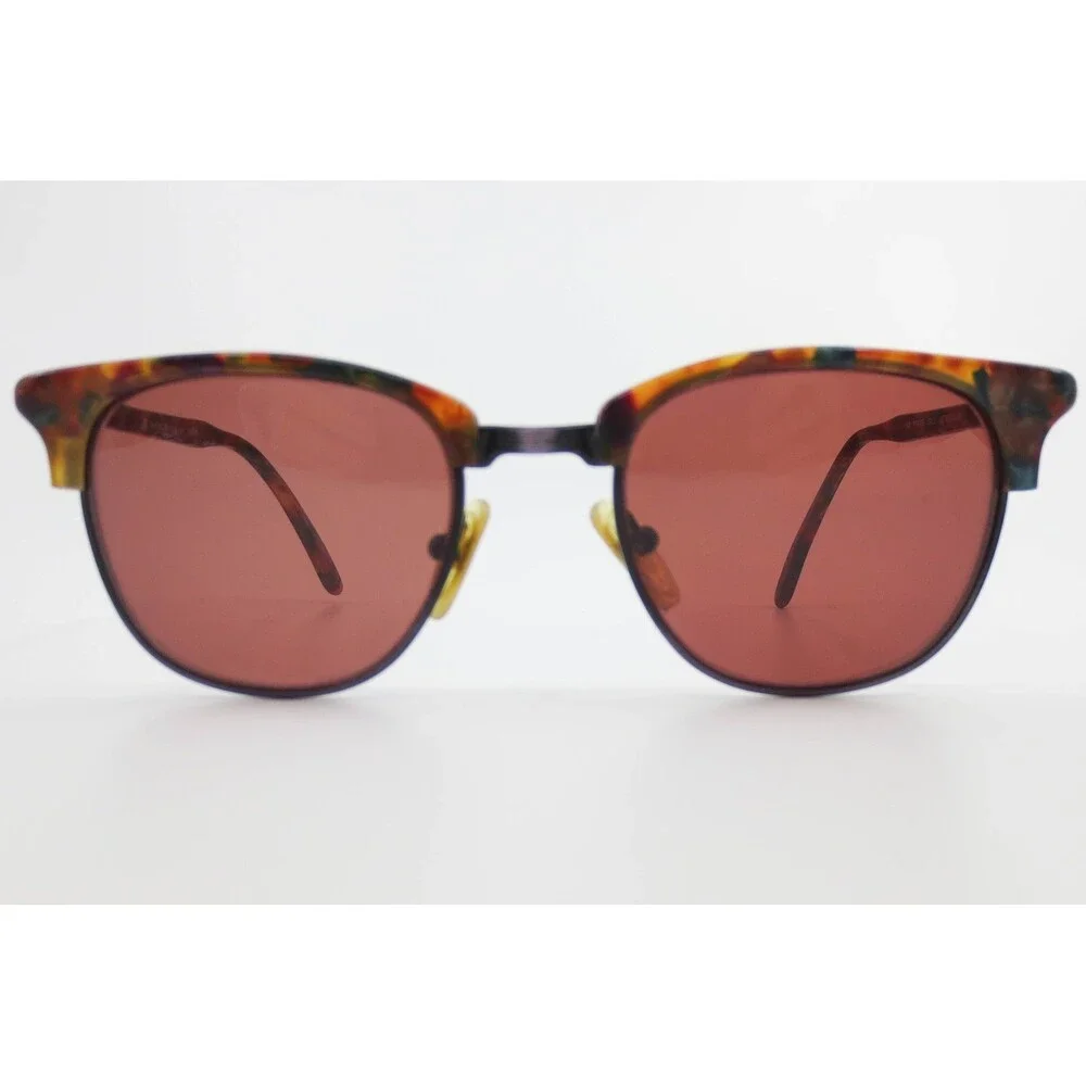 BerDel Sferoflex PAT TREND Aztecplum Tortoise Shell Clubmaster Frames Italy